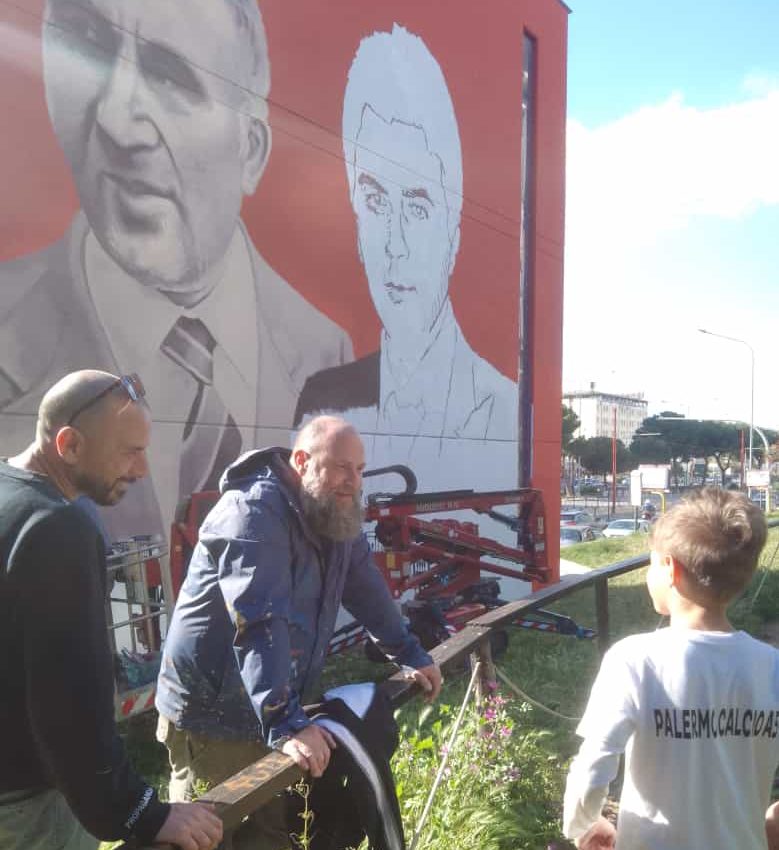 Un Nuovo Murale Nel Quartiere Noce Celebra Pio La Torre E Rosario Di Salvo