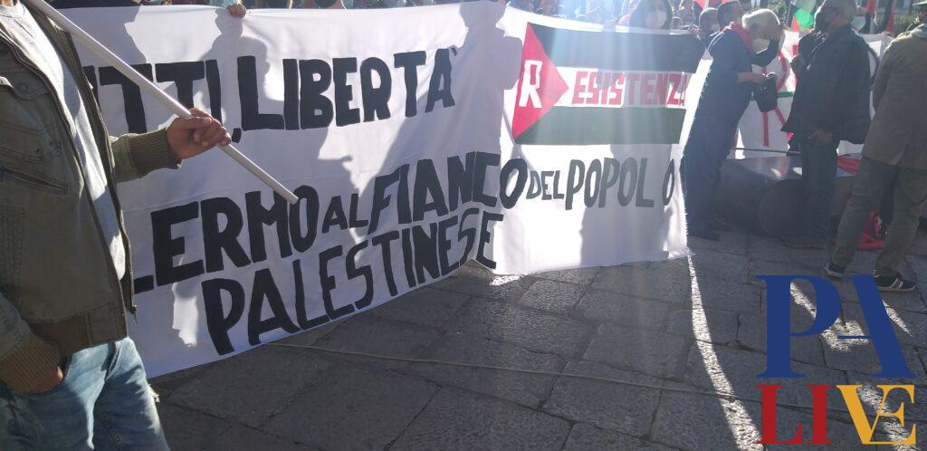Palermo, Antudo in piazza per la Palestina