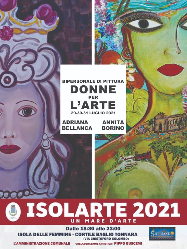 Le opere di Adriana Bellanca e Annita Borino in mostra a Isola delle Femmine, in provincia di Palermo 