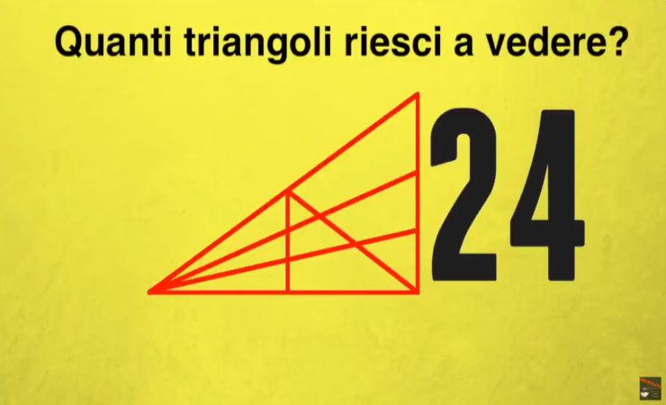 Soluzione del gioco dei triangoli - fonte canale YouTube Marco Ripà - PalermoLive.it