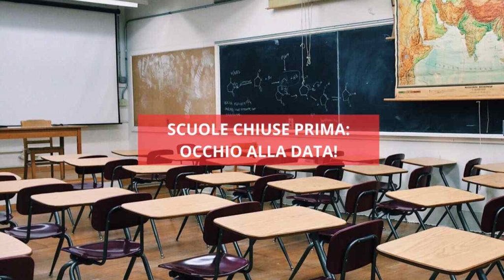 Scuole chiuse prima: attenzione alla data