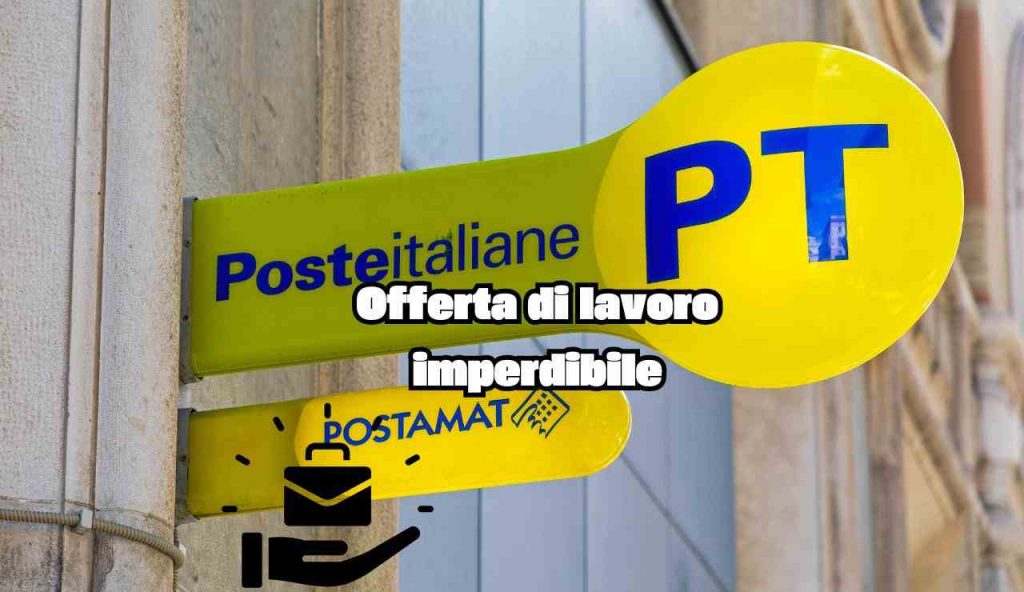 Il lavoro dei tuoi sogni è in Poste Italiane