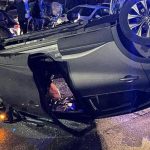 Auto si ribalta nella notte, lo scontro in viale Strasburgo: un ferito